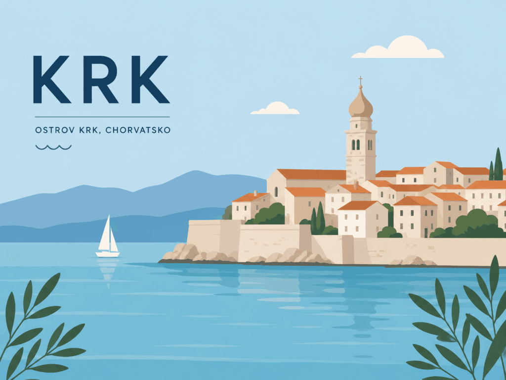 Krk ostrov Krk Chorvatsko